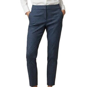 LOFT Petites Marisa Slim Checked Tapered Pants